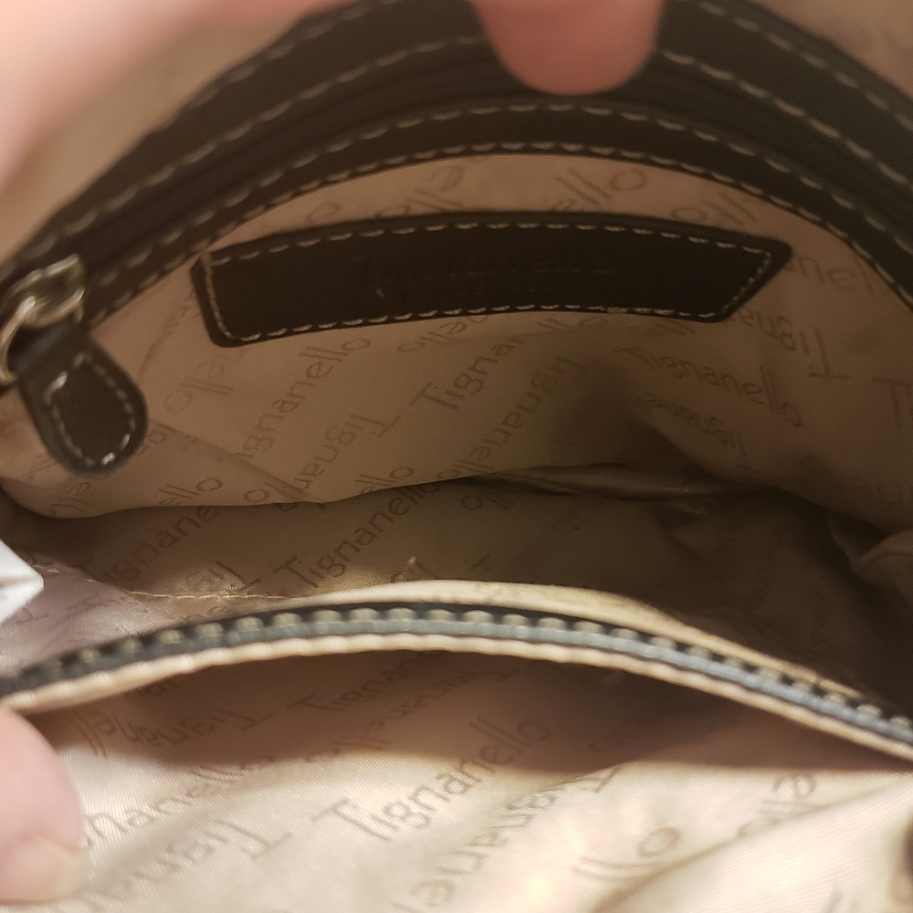 Tignanello black leather crossbody - Picture 7 of 9
